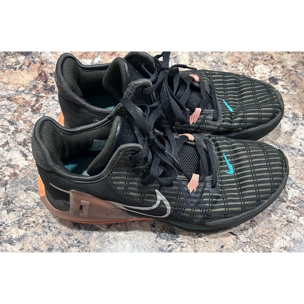 Nike LeBron Witness 6 basketball shoes Black Sequoia Crimson Pulse Men's 9